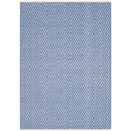 Safavieh 2 ft.-3 in. x 3 ft.-9 in. Small Rectangle Montauk Hand Woven Rug Blue & Ivory MTK811B-2339